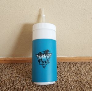 PINK Victoria's Secret Retro Blue Water Bottle